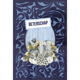 Cartes 3D Velours A6 prédécoupé N°8 - Pensées bleues - 3 cartes + enveloppes