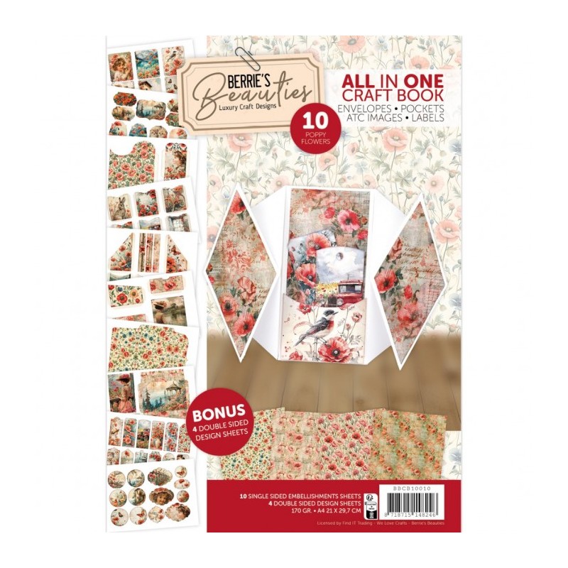 Livre Berries Beauties - Tout en un Craft Livre 10 - Coquelicots Livre Berries Beauties - Tout en un Craft Livre 10 - Coquelicots