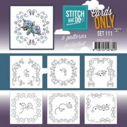 Cartes à broder seules Broderie Stitch and do  - Set n°111