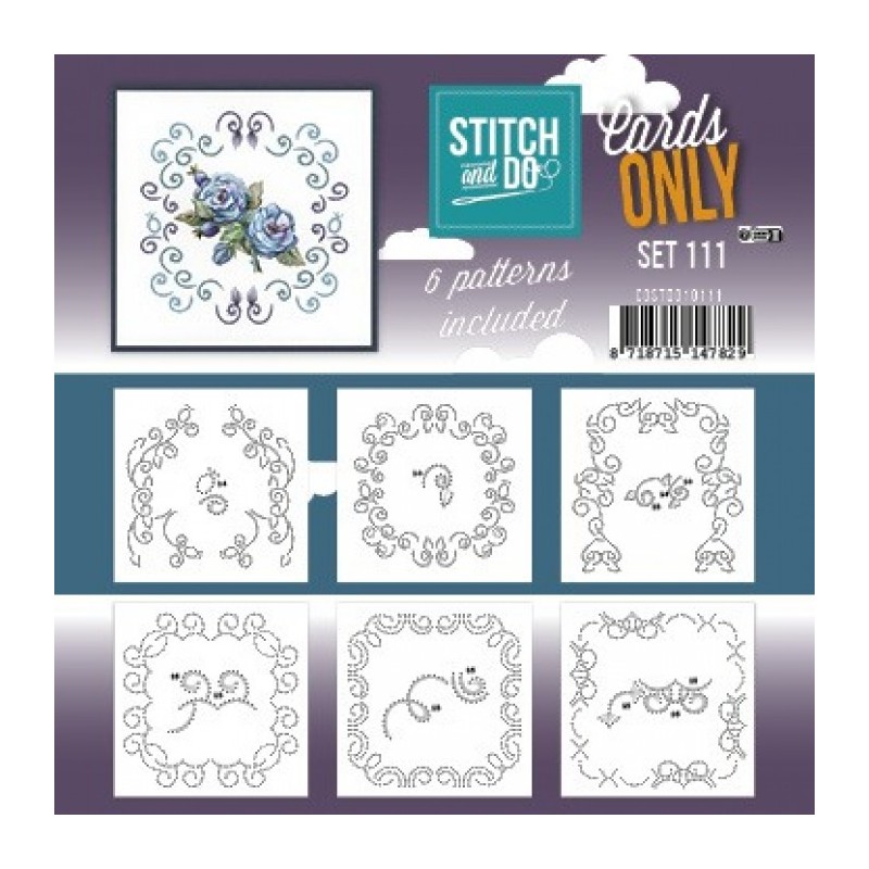 Cartes à broder seules Broderie Stitch and do - Set n°111 Cartes à broder seules Broderie Stitch and do - Set n°111