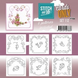 Cartes à broder seules Broderie Stitch and do  - Set n°112