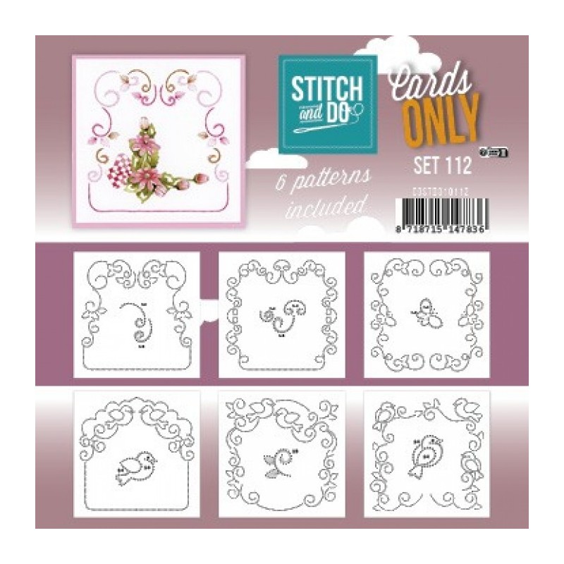 Cartes à broder seules Broderie Stitch and do - Set n°112 Cartes à broder seules Broderie Stitch and do - Set n°112