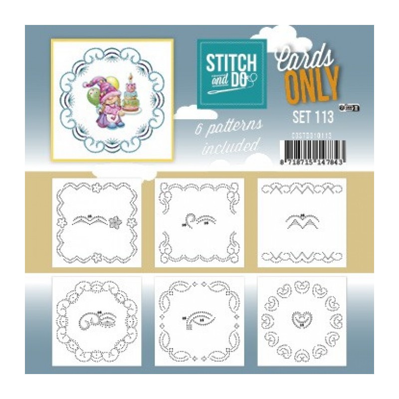 Cartes à broder seules Broderie Stitch and do - Set n°113 Cartes à broder seules Broderie Stitch and do - Set n°113
