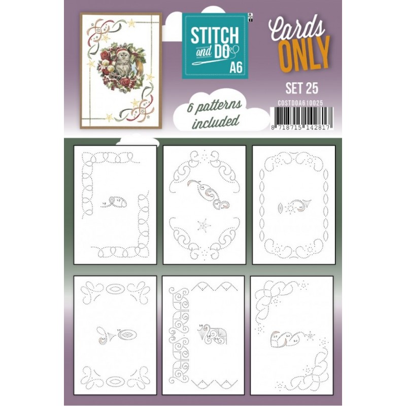 Cartes à broder seules Stitch and do A6 - Set n°25 Cartes à broder seules Stitch and do A6 - Set n°25