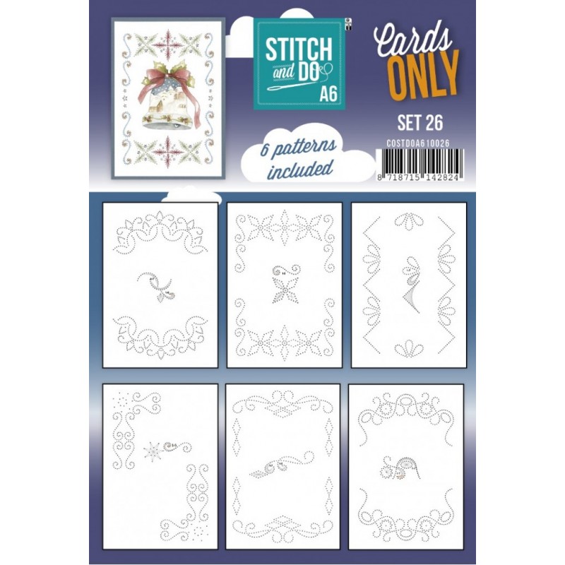 Cartes à broder seules Stitch and do A6 - Set n°26 Cartes à broder seules Stitch and do A6 - Set n°26