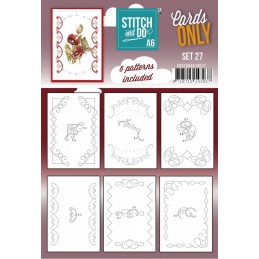 Cartes à broder seules  Stitch and do A6 - Set n°27