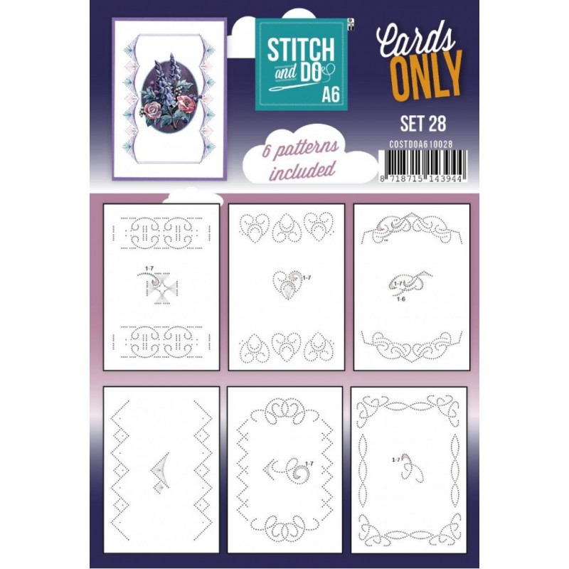 Cartes à broder seules Stitch and do A6 - Set n°28 Cartes à broder seules Stitch and do A6 - Set n°28