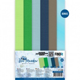 Set 21 cartes 13.5x27cm - Blue Meadow - BB-4K-10015