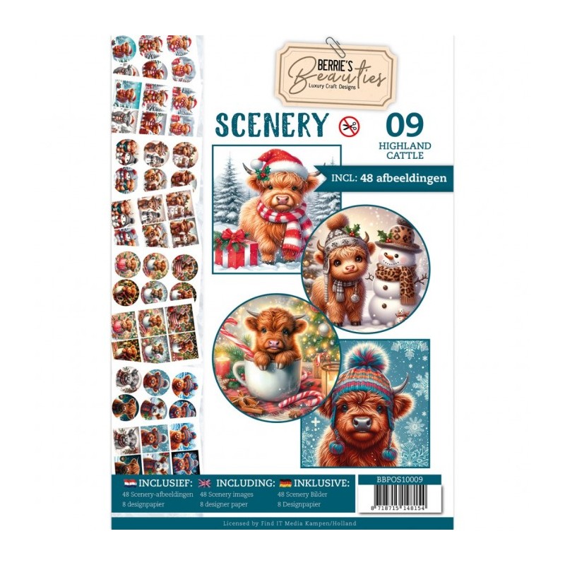 ivre Berries Beauties Scenery A4 prédécoupé N°9 - 48 images + papiers
