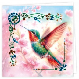 Kit cartes imprimées Hobbydots N°23 - Colibris