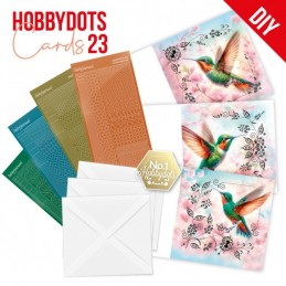 Kit cartes imprimées Hobbydots N°23 - Colibris