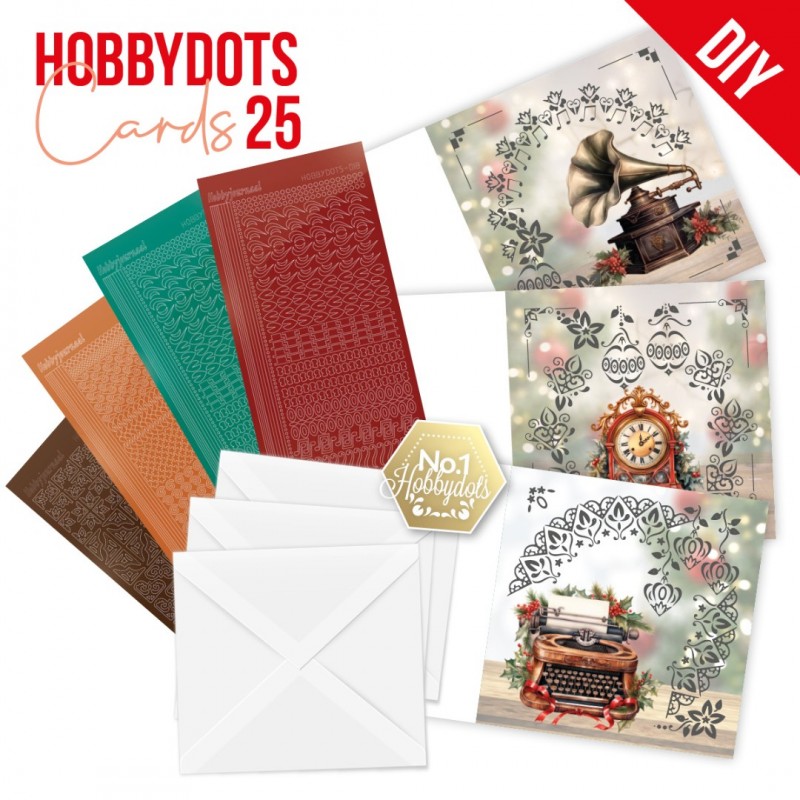 Kit cartes imprimées Hobbydots N°25 - Noël vintage Kit cartes imprimées Hobbydots N°25 - Noël vintage