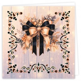 Kit cartes imprimées Hobbydots N°26 - Noël doré