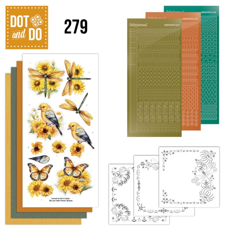 Dot and do 279 - kit Carte 3D - Tournesols