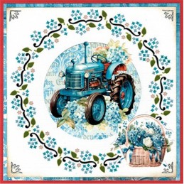 Carte 3D prédéc. - SB11030 - Hortensias bleus - Transport