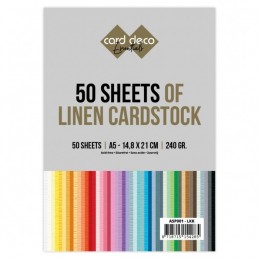 Pack 50 Cartes 14.8 x 21 cm uni Multicolores