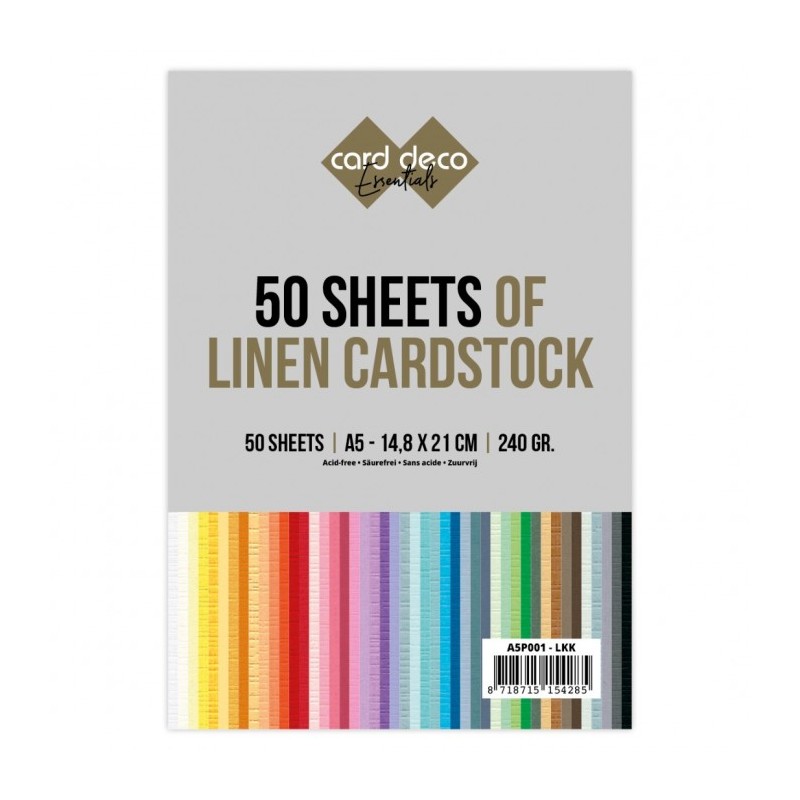 Pack 50 Cartes 14.8 x 21 cm uni Multicolores Pack 50 Cartes 14.8 x 21 cm uni Multicolores
