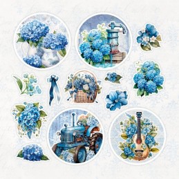 Bloc de papier - Prairie bleue - Papiers unis 20.3x20.3 images