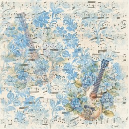 Bloc de papier - Prairie bleue - Papiers unis 20.3x20.3 - BBPP10022