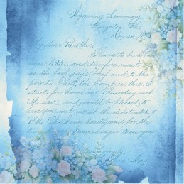 Bloc de papier - Prairie bleue - Papiers unis 20.3x20.3 - BBPP10022