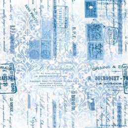 Bloc de papier - Prairie bleue - Papiers unis 20.3x20.3 - BBPP10022