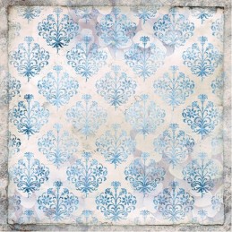 Bloc de papier - Prairie bleue - Papiers unis 20.3x20.3 - BBPP10022