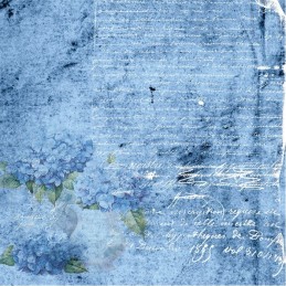 Bloc de papier - Prairie bleue - Papiers unis 20.3x20.3 - BBPP10022