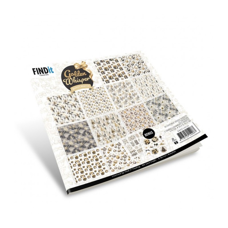 Bloc de papier - Murmure doré - Papiers unis 20.3x20.3 - BBPP10026 Bloc de papier - Murmure doré - Papiers unis 20.3x20.3 - BBPP10026
