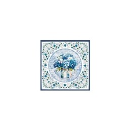 Carte 3D à découper - CD12350 - Prairies bleues - Hortensias