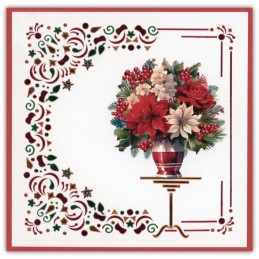 Dot and do 281 - kit Carte 3D - Noël floral