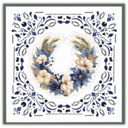 Dot and do 283 - kit Carte 3D - Noël en bleu