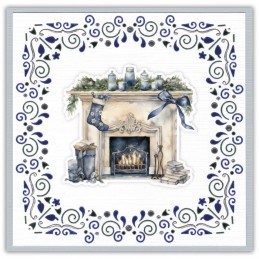 Dot and do 283 - kit Carte 3D - Noël en bleu