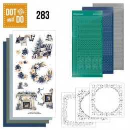 Dot and do 283 - kit Carte 3D - Noël en bleu