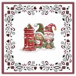 Dot and do 284 - kit Carte 3D - Gnomes à Noël