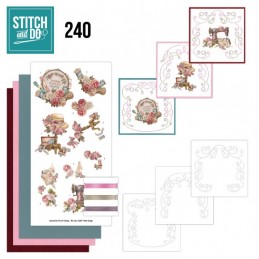 Stitch and do 240 - kit Carte 3D broderie - Couture