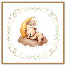 Stitch and do 241 - kit Carte 3D broderie - Teddy
