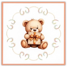 Stitch and do 241 - kit Carte 3D broderie - Teddy