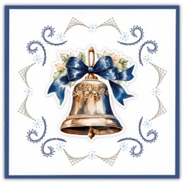 Stitch and do 245 - kit Carte 3D broderie - Noël en bleu