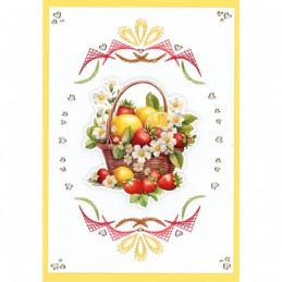 Stitch and Do Livre n°31 - Kit Carte 3D à broder - Envie de fraises modèle 2 Stitch and Do Livre n°31 - Kit Carte 3D à broder - Envie de fraises