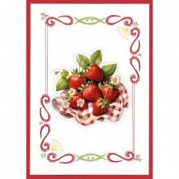 Stitch and Do Livre n°31 - Kit Carte 3D à broder - Envie de fraises modèle 1 Stitch and Do Livre n°31 - Kit Carte 3D à broder - Envie de fraises