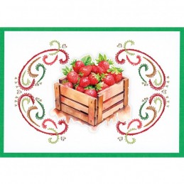 Stitch and Do Livre n°31 - Kit Carte 3D à broder - Envie de fraises modèle 4 Stitch and Do Livre n°31 - Kit Carte 3D à broder - Envie de fraises