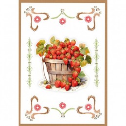 Stitch and Do Livre n°31 - Kit Carte 3D à broder - Envie de fraises modèle 6 Stitch and Do Livre n°31 - Kit Carte 3D à broder - Envie de fraises