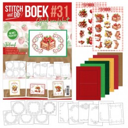 Stitch and Do Livre n°31 - Kit Carte 3D à broder - Envie de fraises