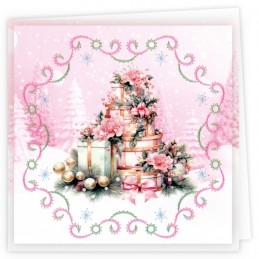 Kit de 3 Cartes à broder imprimées  - STDOPP019 - Noël sucré