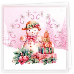 Kit de 3 Cartes à broder imprimées  - STDOPP019 - Noël sucré
