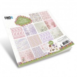 Bloc de papier - Amy Design - Tulips dreams 20.3 x 20.3 - ADPP10065
