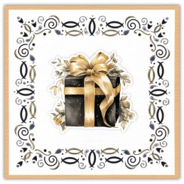 Dot and do 285 - kit Carte 3D - Noël doré
