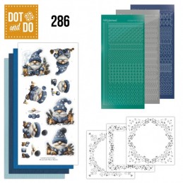 Dot and do 286 - kit Carte 3D - Gnomes à Noël