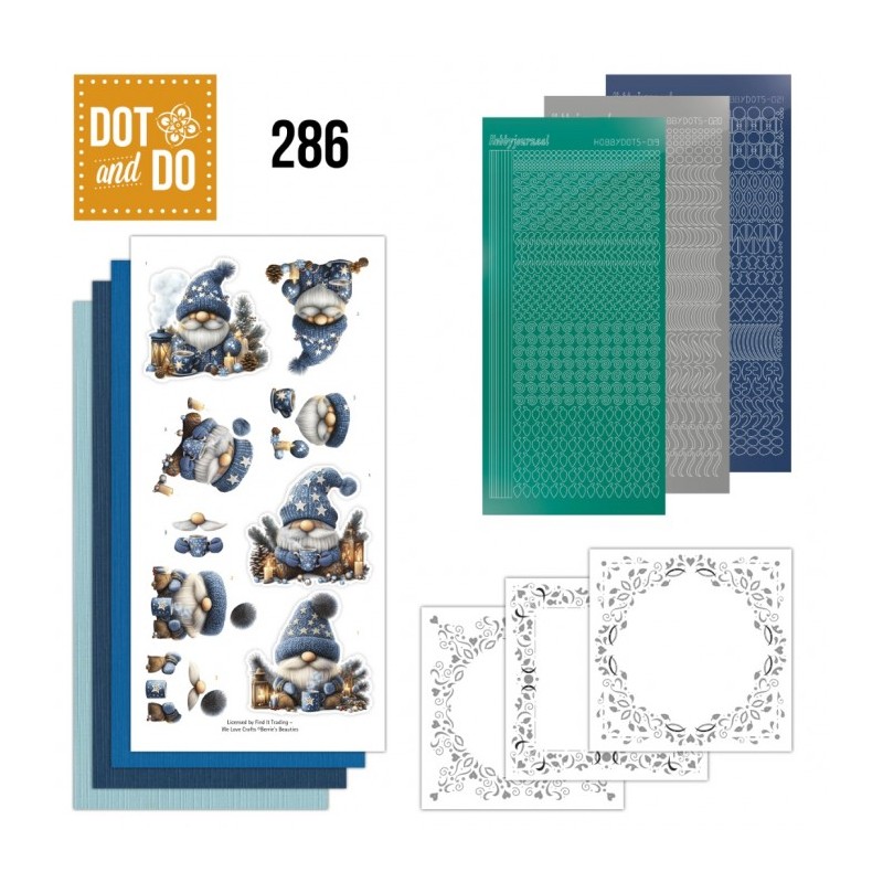 Dot and do 286 - kit Carte 3D - Gnomes à Noël Dot and do 286 - kit Carte 3D - Gnomes à Noël