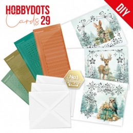 Kit cartes imprimées Hobbydots N°29 - Animaux et cadeaux